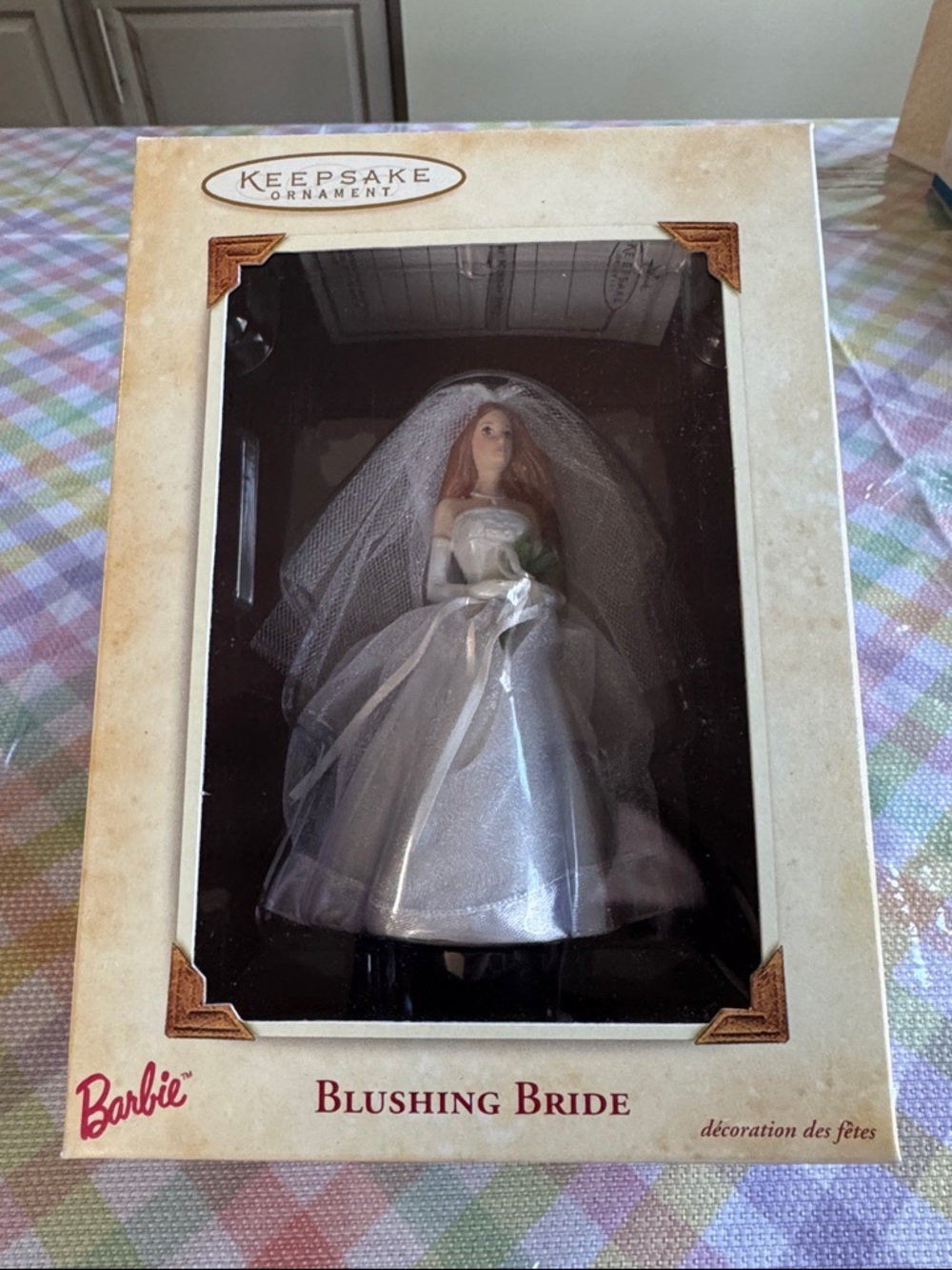 Blushing Bride Barbie Ornament